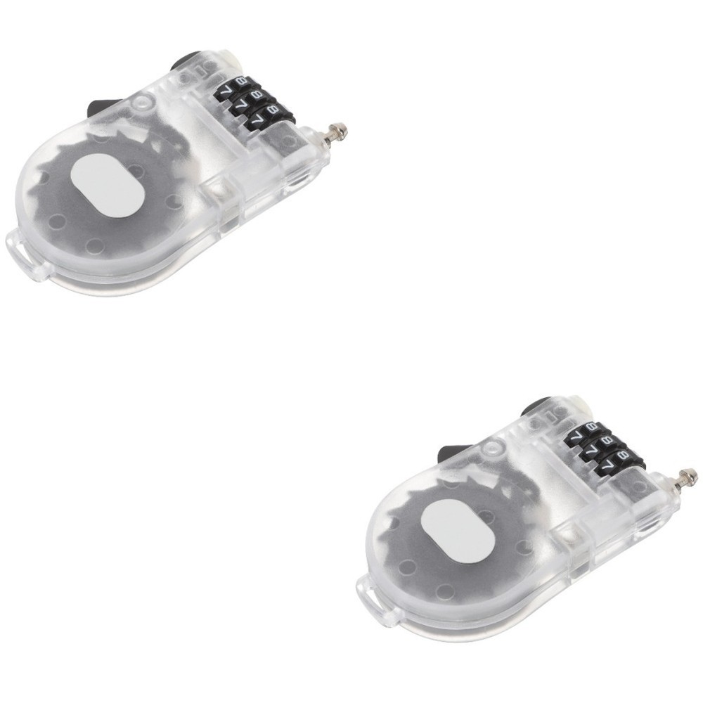2 Count Combination Lock for Snowboard Bike Lightweight Ski Cable