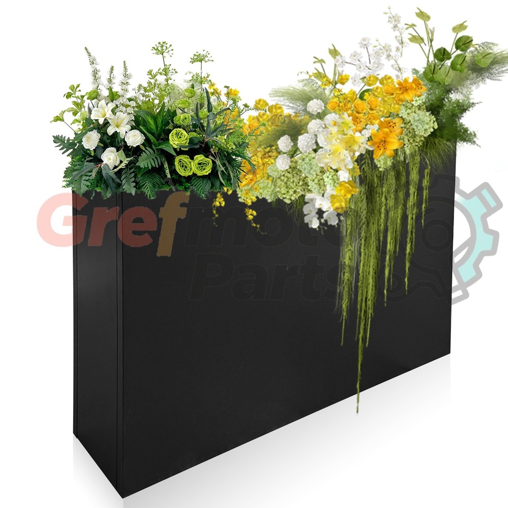 Steel Planter Box 10"x38"x30" Rectangular Removable Insert Shelf Free Shipping