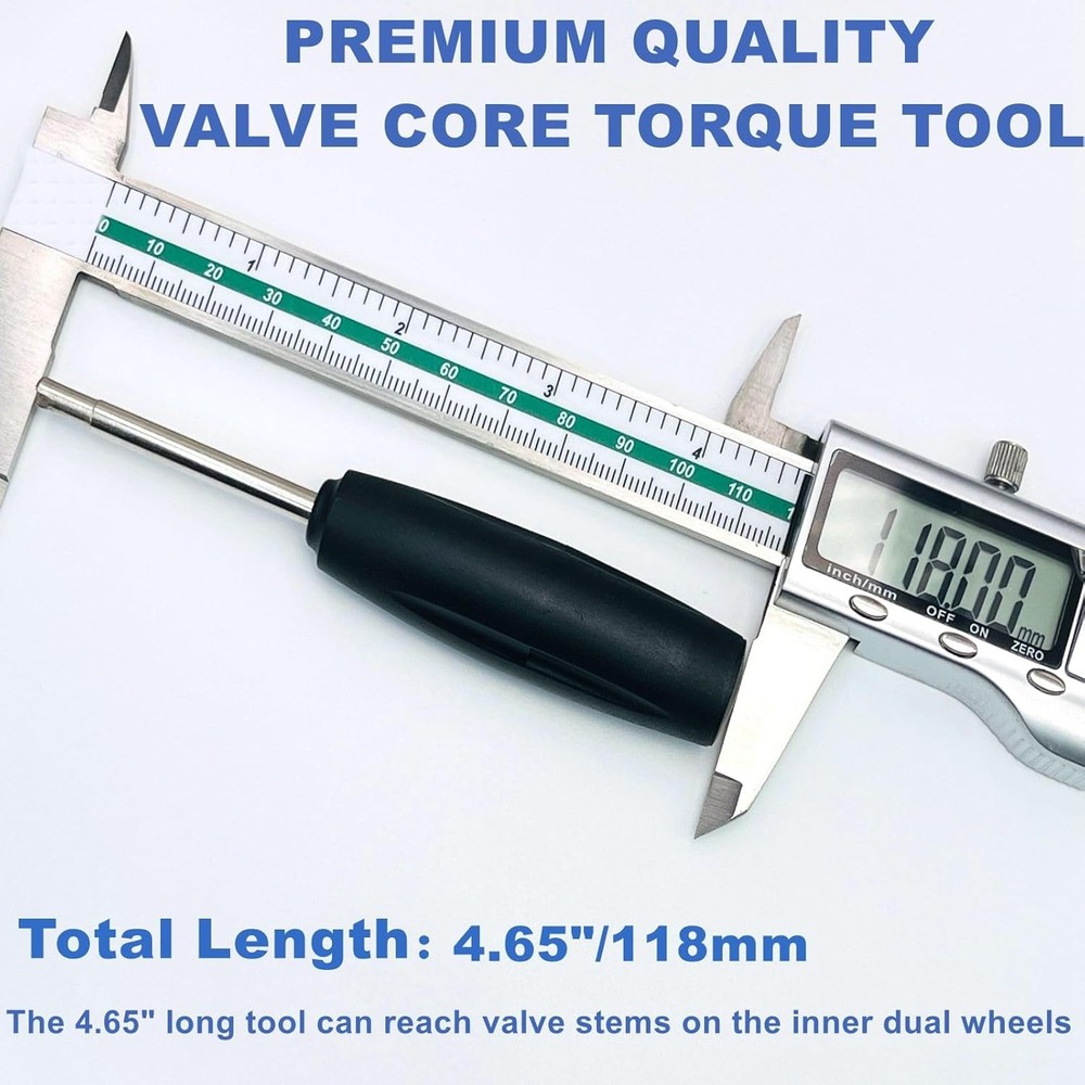 4 Pieces Valve Core Torque Tool, Avoid TPMS Damage, Valve Core Removal and Insta