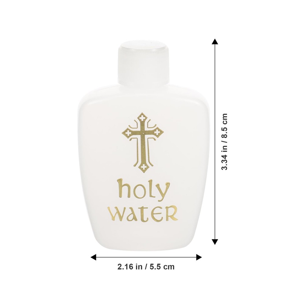 6 Pack 60ml Empty Holy Water Bottles with Lid Refillable Holy Water Container
