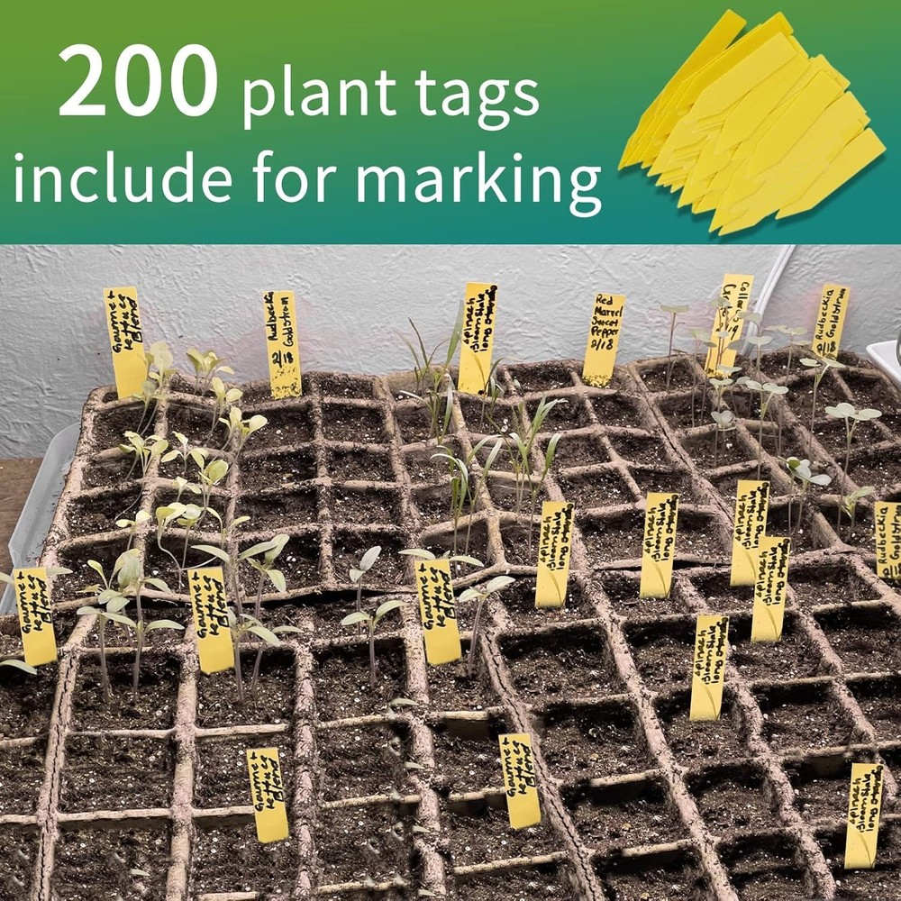 320Cells Seedling Start Trays - 20 Pack Peat Pots