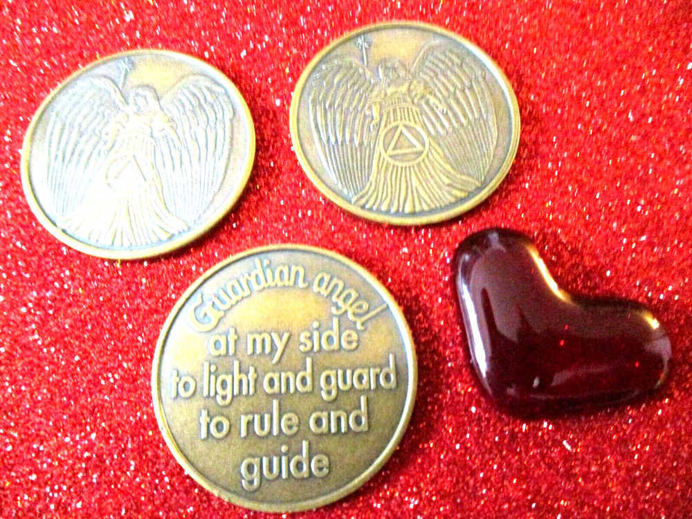 Coin Brass Chip All 12 Step Programs Medallion Surrender / Serenity