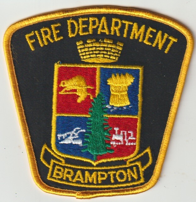 Brampton ON Fire Department patch ship from Australia