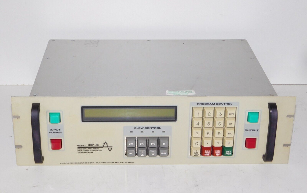 Pacific Power Source 301-E Programmable Transient Signal Generator Rack Mount