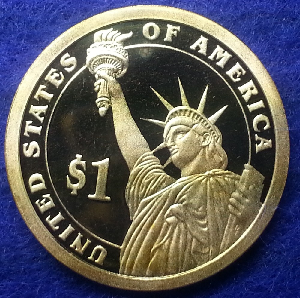 2009 S John Tyler Presidential Proof Dollar