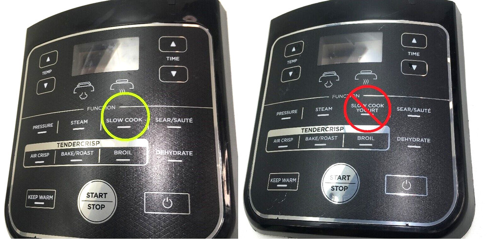 Ninja OP402QCN (Non-Yogurt Version) FACEPLATE TOUCH BUTTON CONTROL PANEL