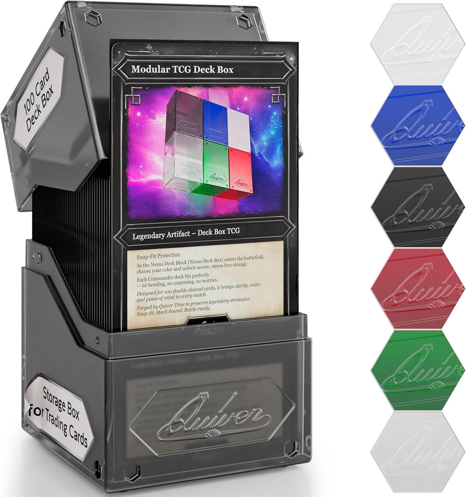 360° Modular Nexus Deckblock - Durable Stackable MTG Deck Box for Commander Fits