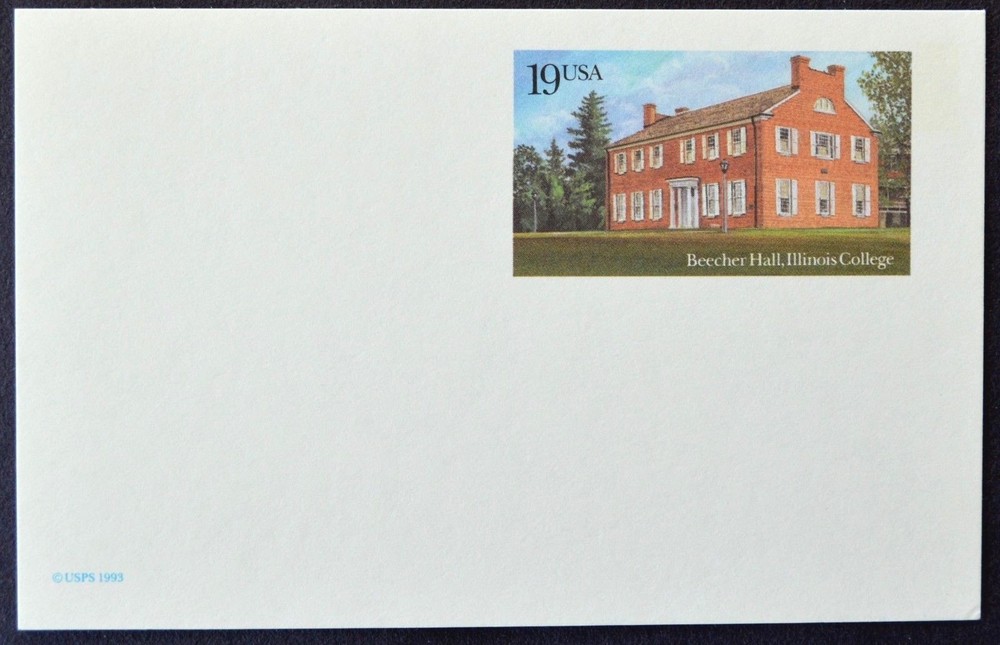 1993 US Sc. #UX172 postal card, 19 cent, mint, sharp corners, excellent shape