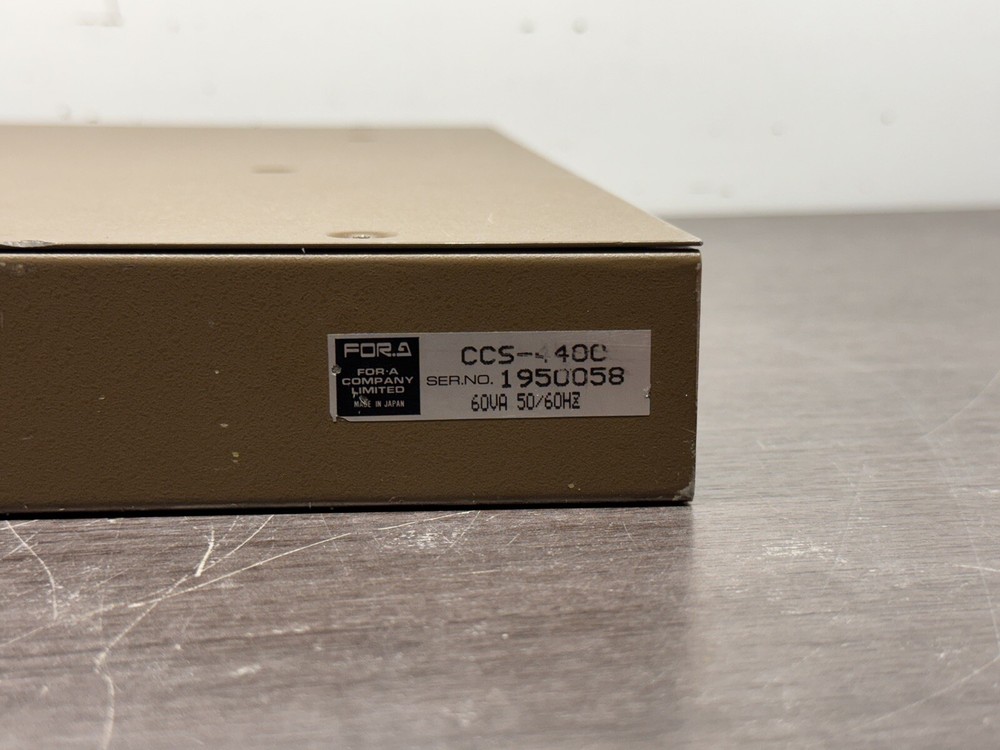 FOR.A Component Color Corrector CCS-4400 Operation Unit - P36