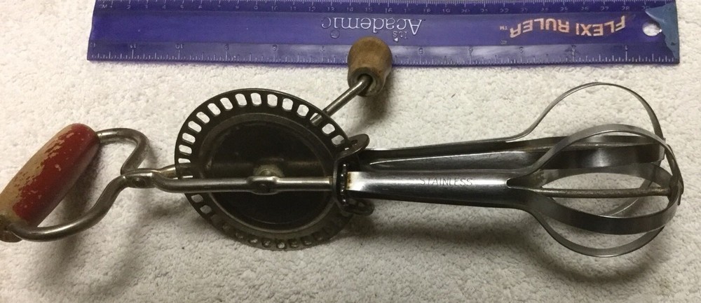 Vintage Edlund Co Egg Beater -Stainless Beaters