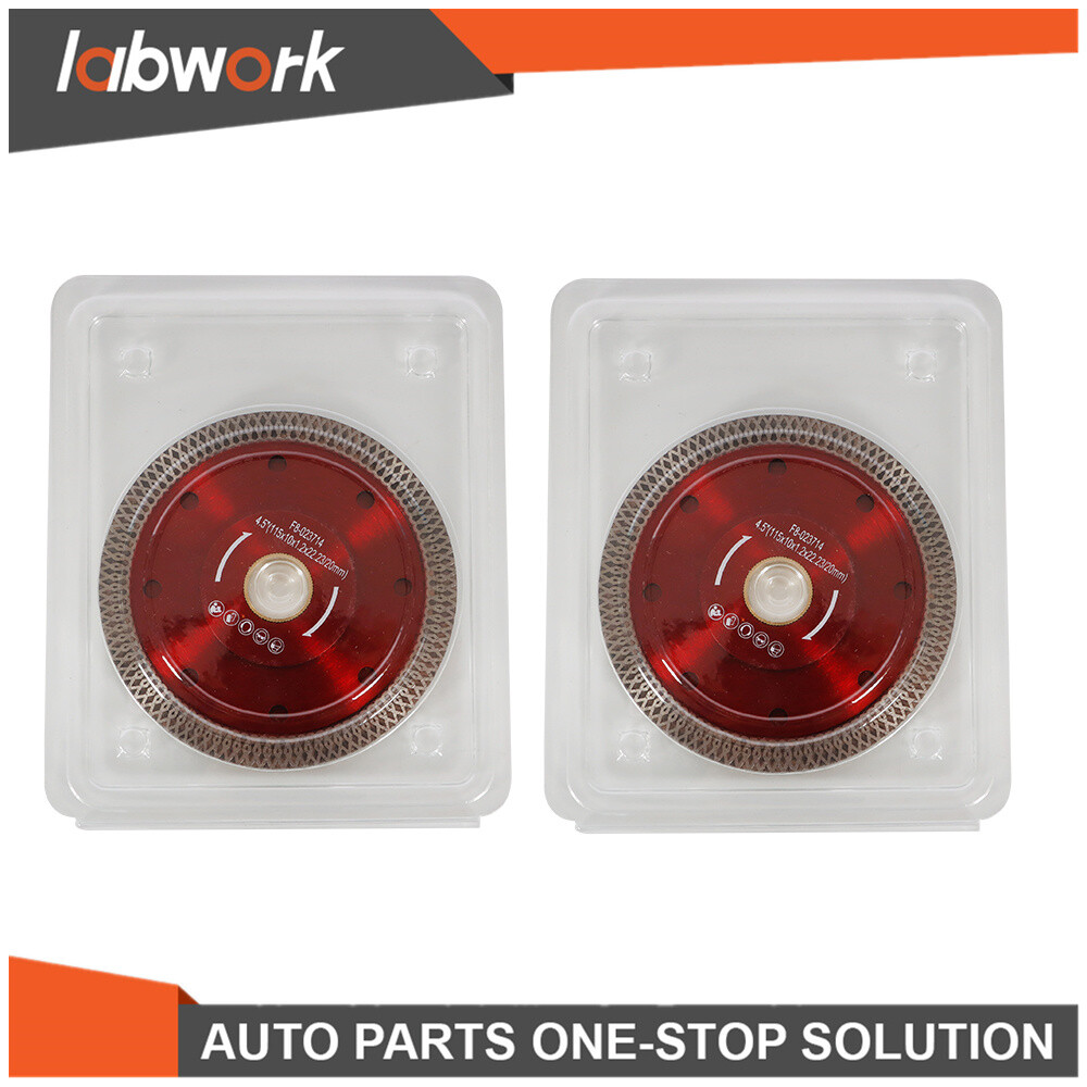 Labwork Diamond Porcelain Saw Blade Super Thin Ceramic Cutting Disc 2 Pack 4.5"