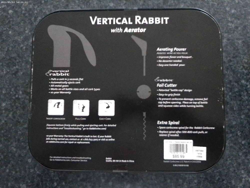 VERTICAL RABBIT WITH AERATOR