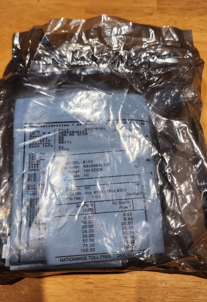 Celerity UFC-8165 Mass Flow Controller Range: 100 SCCM, H2