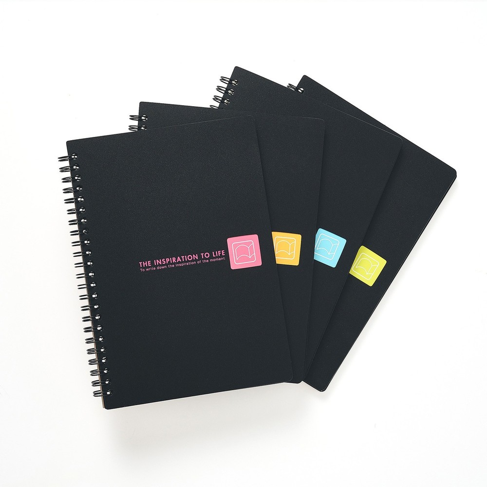A6 Spiral Lined Notebook, Wirebound, 80 Pages, Extra White Thickness Paper