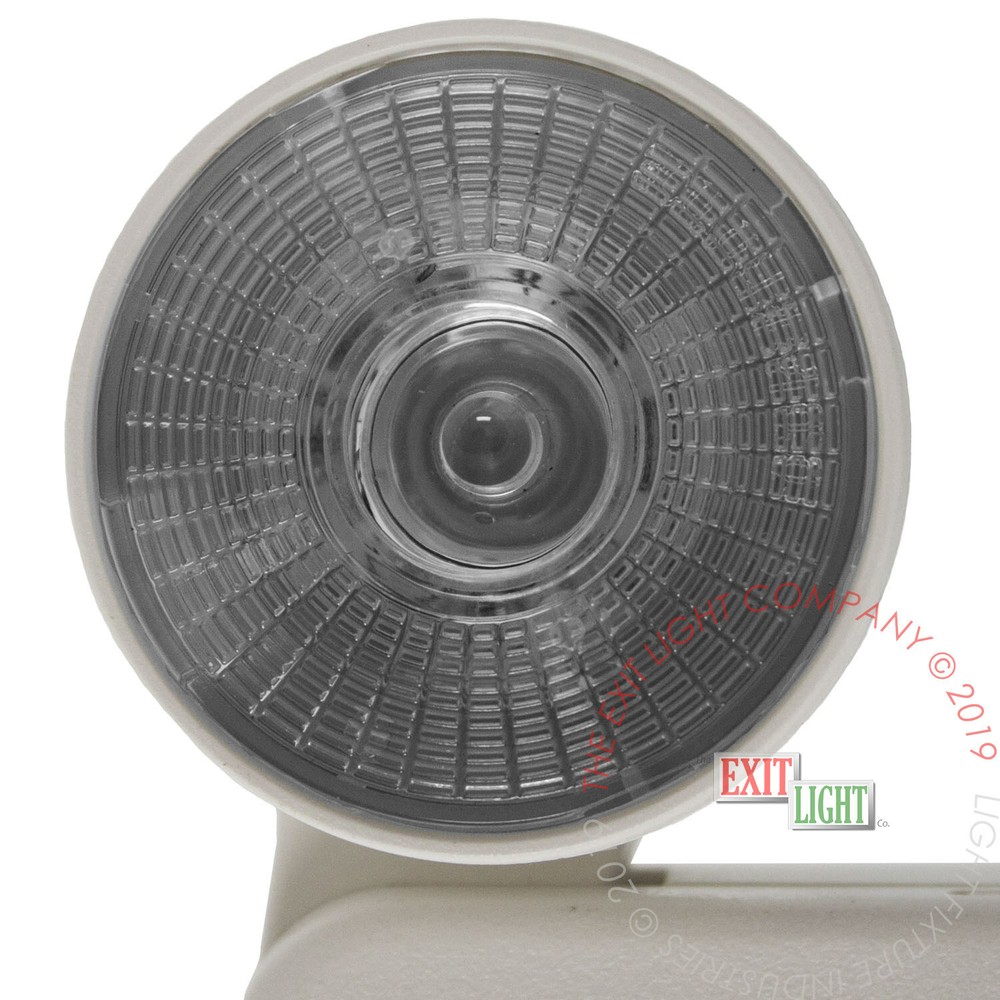 LFI Lights | Red LED Exit Sign Emergency Light Combo | Compact UL COMBOC-R-W-BB