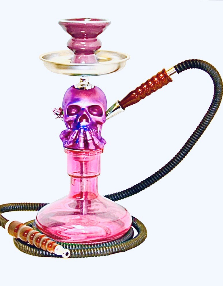 12INCH HIGH PATENTED INHALE SKULL HOOKAH WITH INTERLOCK SYSTEM