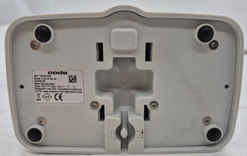 Code CRA-A106 Quad-Bay Battery Charge Station w/ 4 Batteries