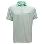 New Head Golf Hex Pattern Polo Ocean/White Medium