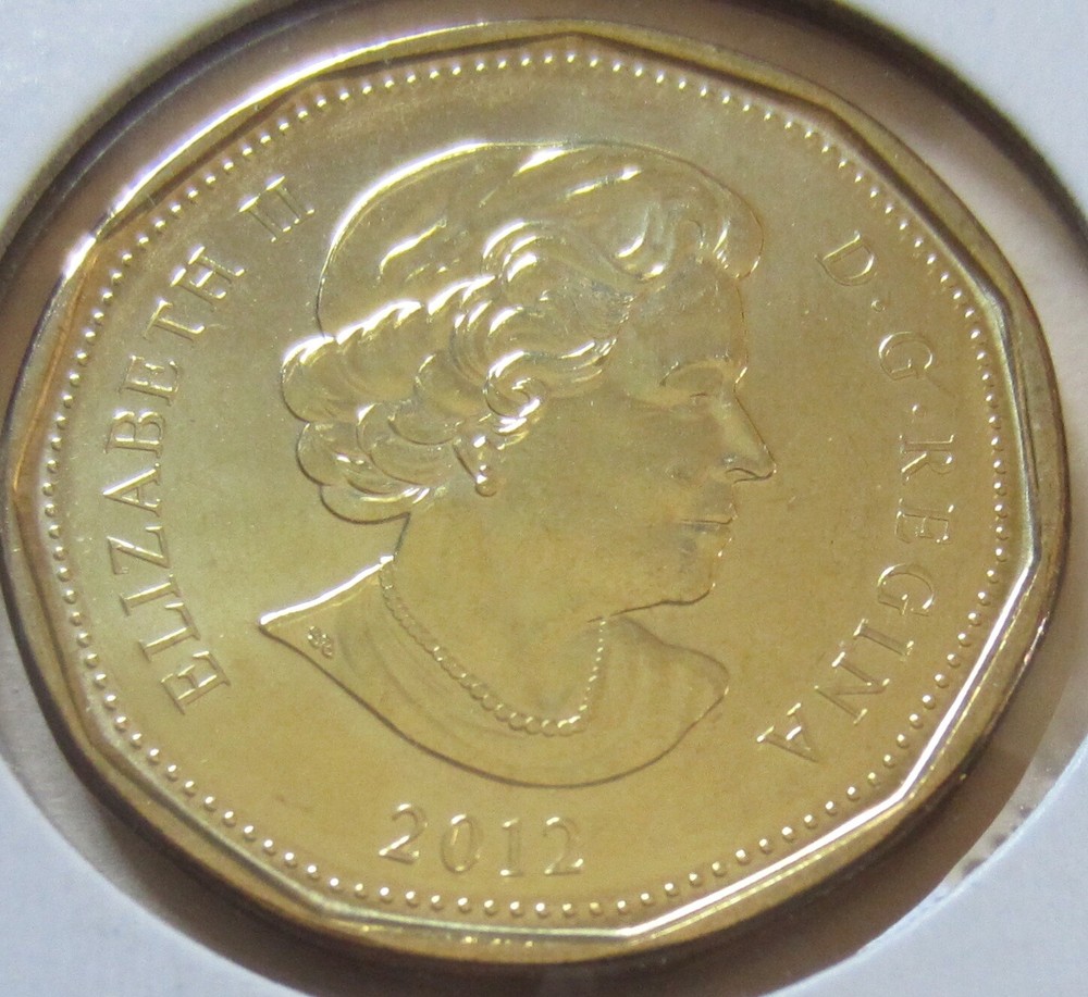 2012 Canada Security Loonie One Dollar Coin. (UNC.) Mint Condition $1