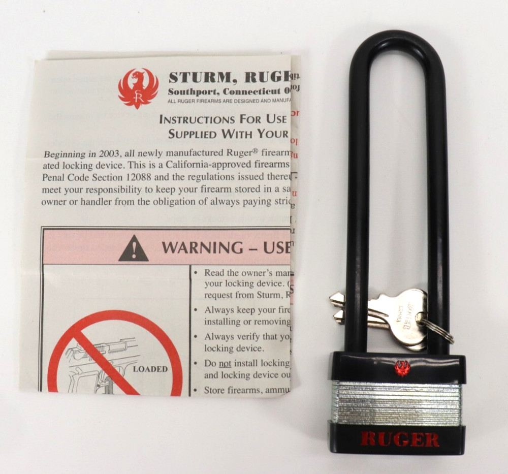 Ruger Gun Lock w/ 2 keys NIP