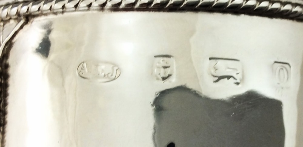 ARTS & CRAFTS SOLID SILVER JAM / PRESERVE POT A.E. JONES 1913