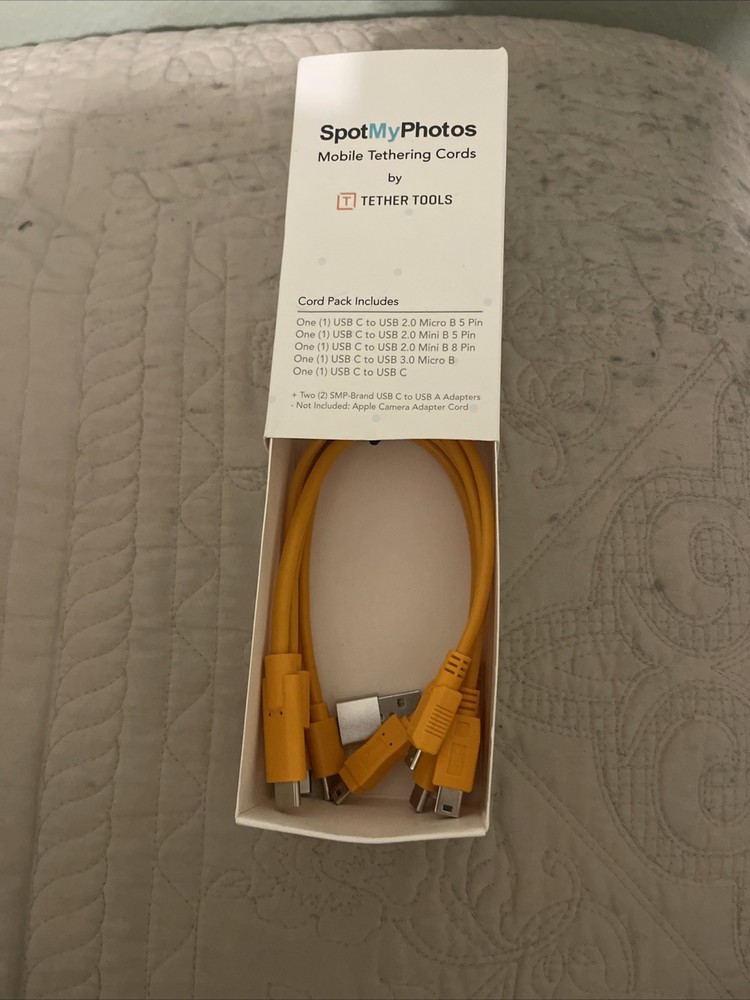 SpotMyPhotos Mobile Tethering Cord Pack Kit