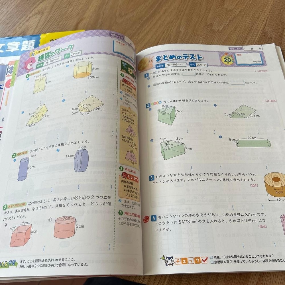 Japanese school textbook 6th grade perfect training & work