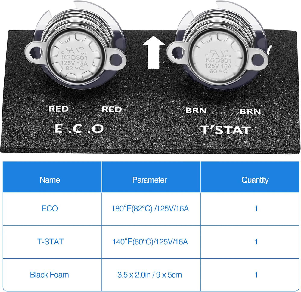 Water Heater Thermostat Replacement Parts Assembly Compatible with Atwood 91447,