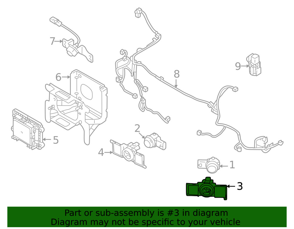 Genuine Mitsubishi Park Sensor Retainer 8651A422BA