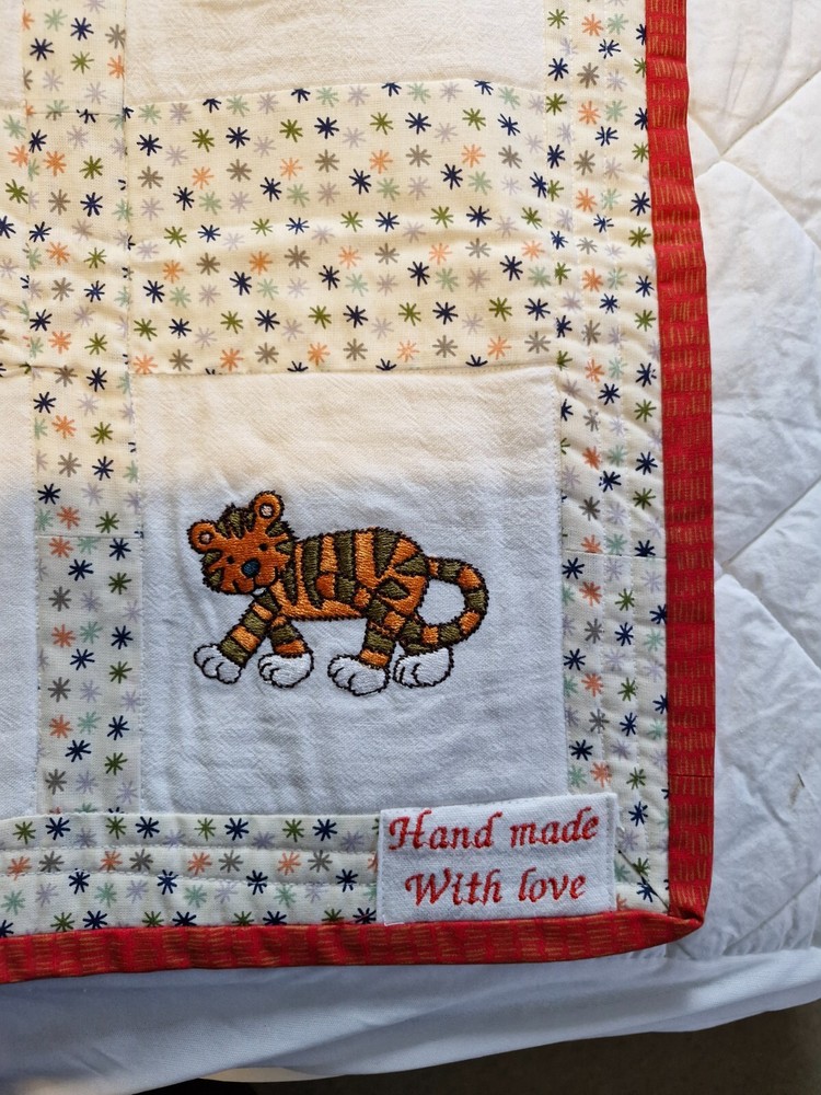 Embroidered blanket with unique design. A real one off purchase.