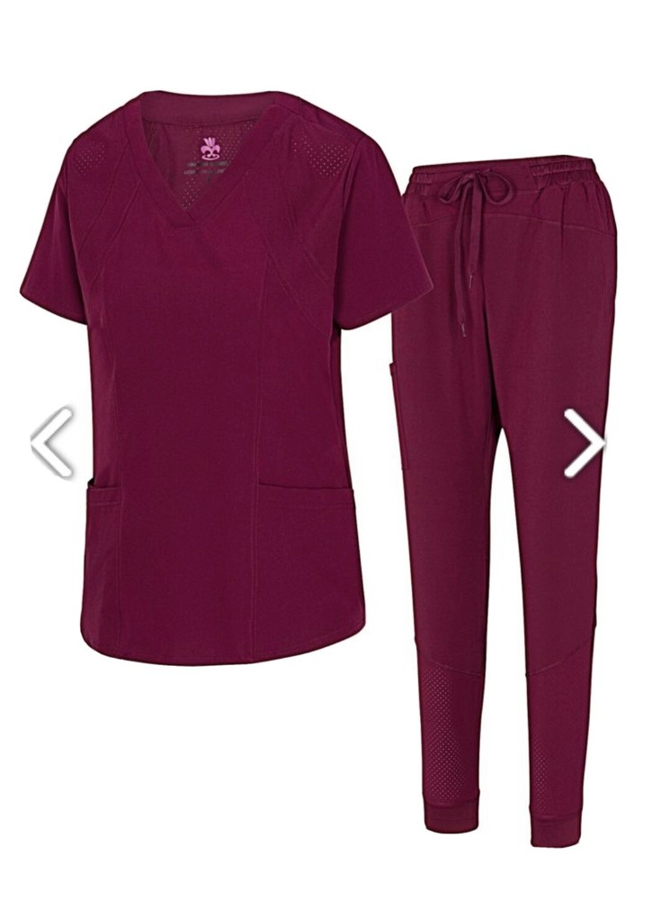 scrub sets women stretch jogger