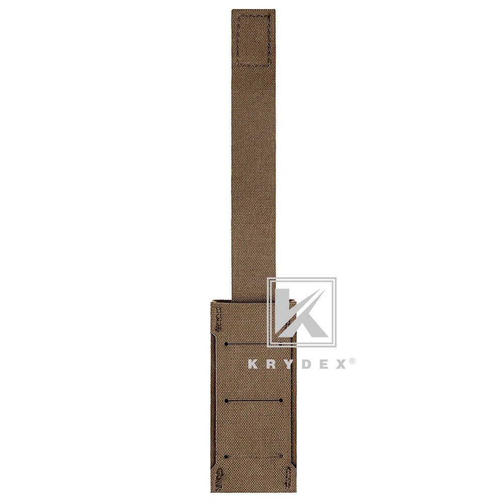 KRYDEX Tactical Double Stack Pistol Single Mag Pouch Belt / MOLLE Mounted Coyote