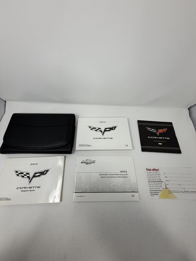 2012 Chevrolet Corvette Owners Manual OEM Complete Set