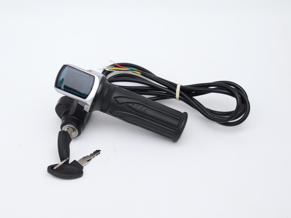 36V electric scooter throttle handle with keylock power indicator light