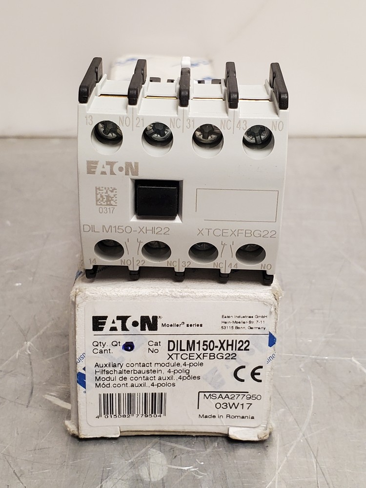 XTCEXFBG22 EATON CONTACTOR FRONT MOUNT AUX