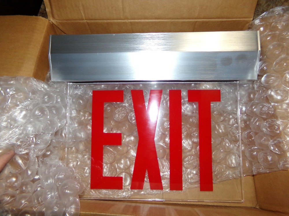 New Cooper Lighting SBM-A18RCSA  EXIT Light Sign New