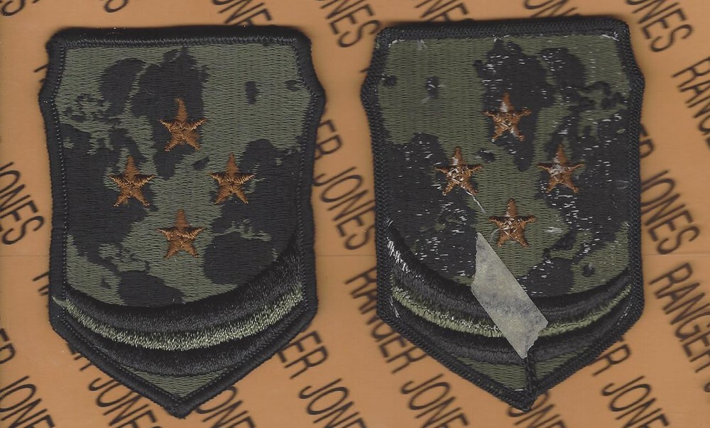 US Army Atlantic Command OD Green & Black BDU uniform patch m/e