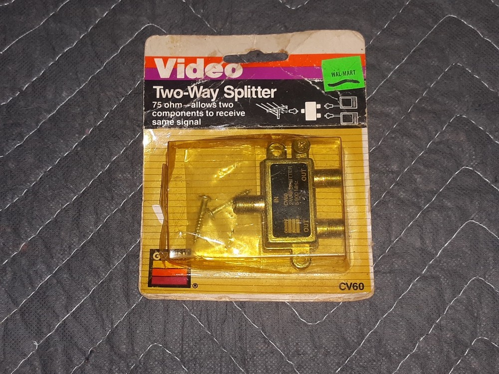 Gemini Video Two-way Splitter CV60 75 Ohm NEW