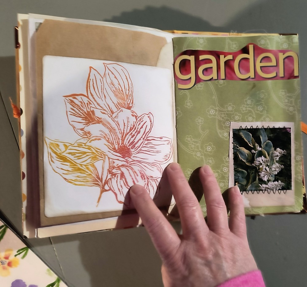junk journal handmade garden theme