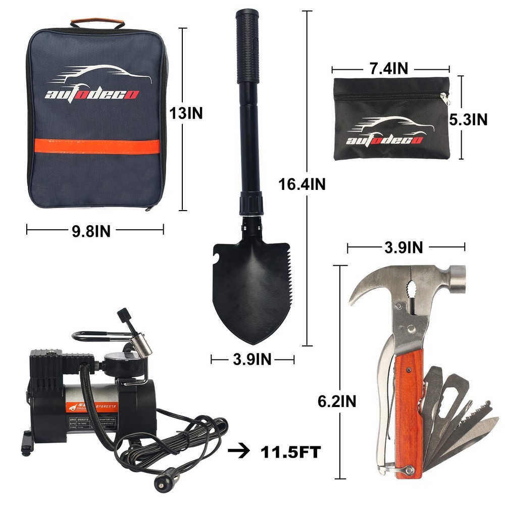 Roadside Emergency Car Kit 95 Pieces