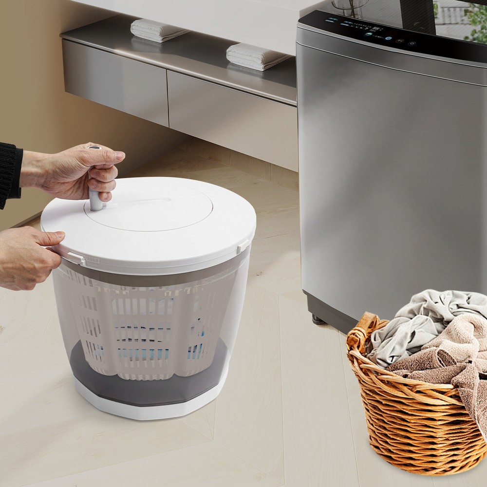 2-in-1 Mini Manual Portable Washing Machine with Spin Dryer Function