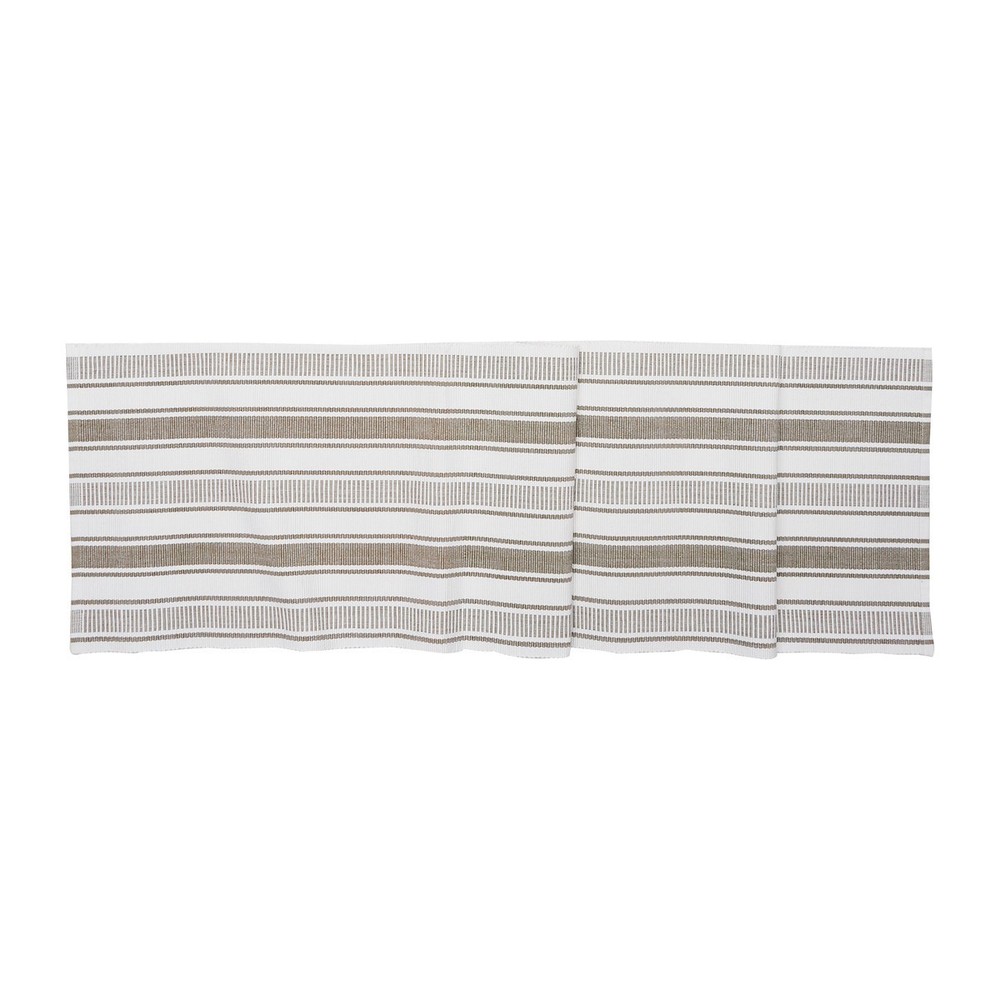Chandler Stripe Clay Dining Table Runner, 13" x 72"