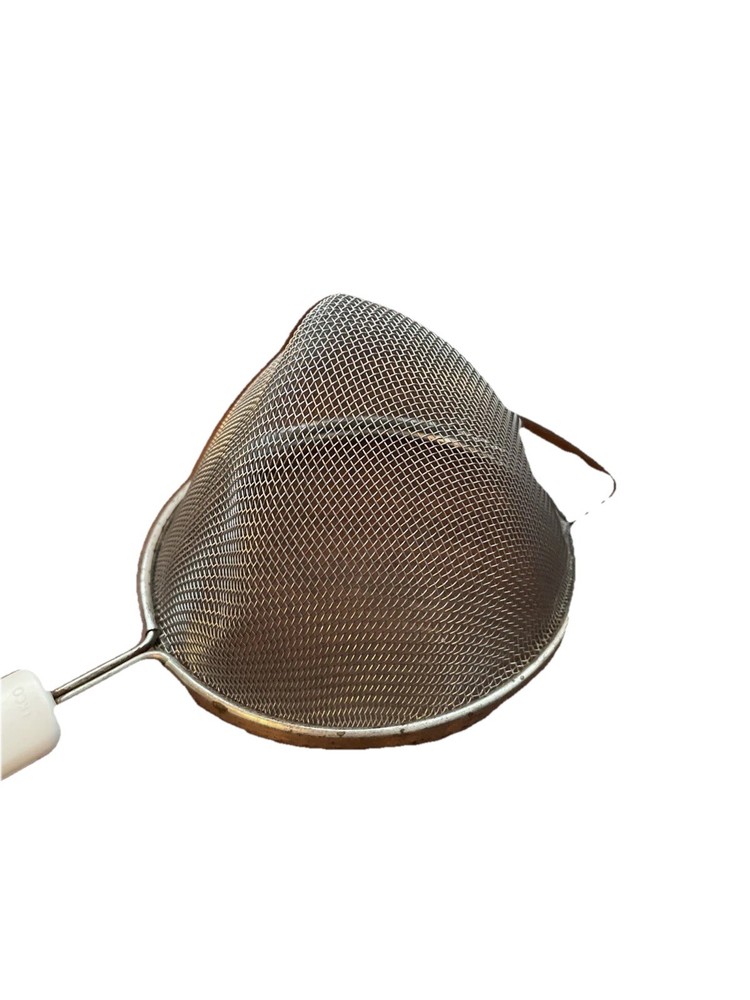 Vintage EKCO Handheld Strainer Sifter Bakelite White Handle