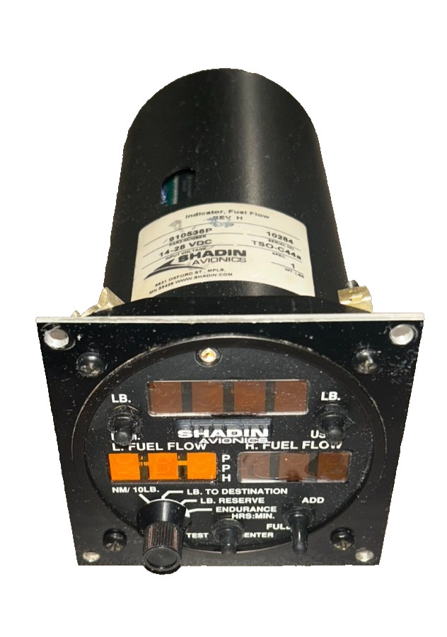 SHADIN - INDICATOR FUEL FLOW - PN: 910536P