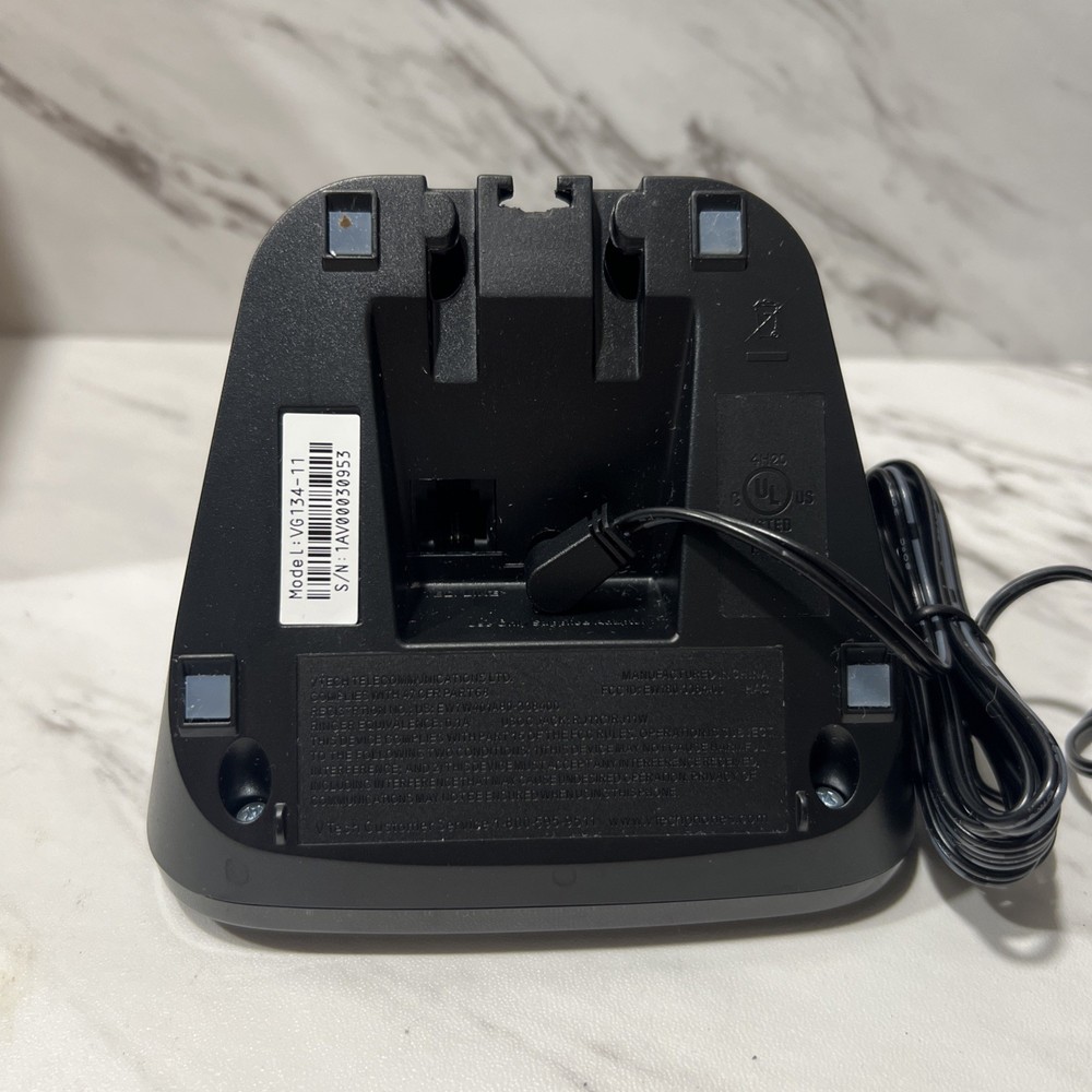 VTech VG134-11 DECT 6.0 Cordless Phone - Bluetooth Connect to Cell - Answer Sys