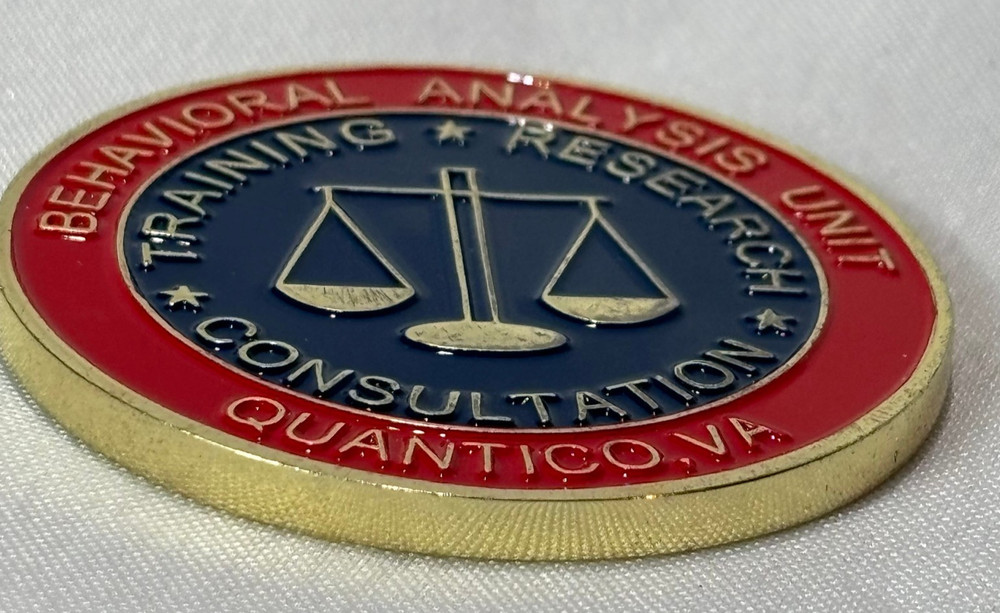 FBI Behavioral Analysis Unit Challenge Coin Quantico VA