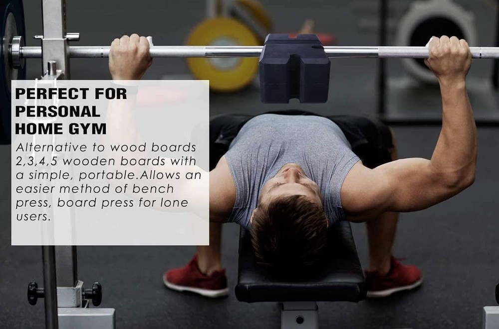 Elevate Your Workout - Adjustable Bench Press Block for Safe, Effective Lifting