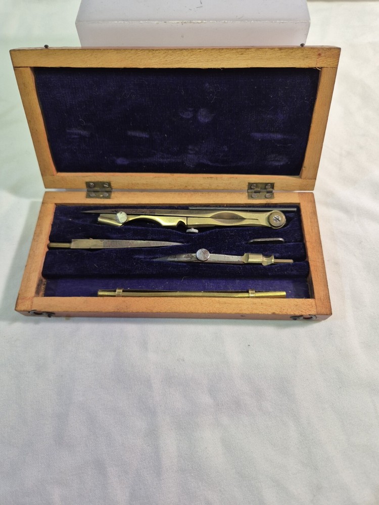 Scarce Vintage Boots Drawing Set In Box .