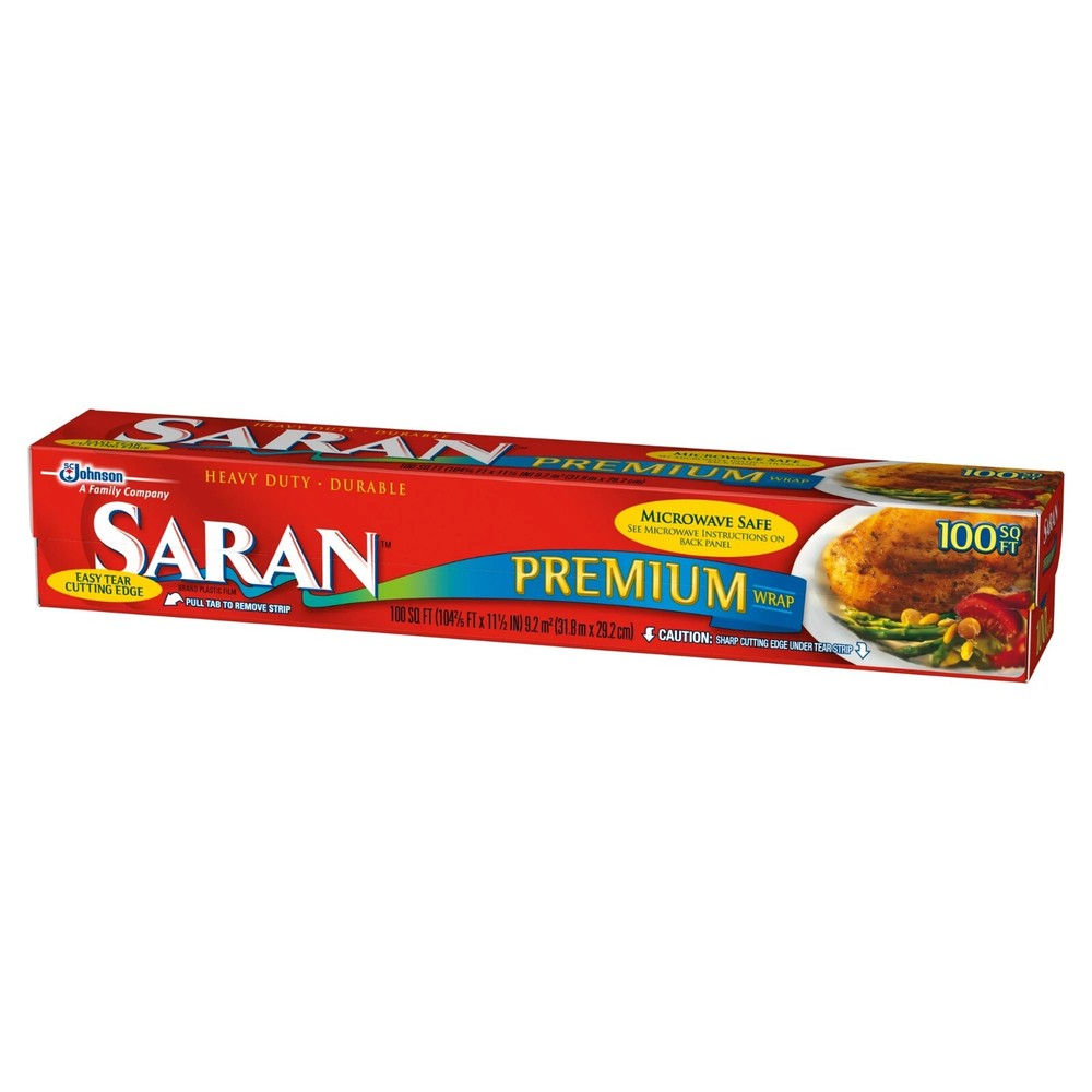 Saran Premium Plastic Wrap - 100 ft - 3 pk