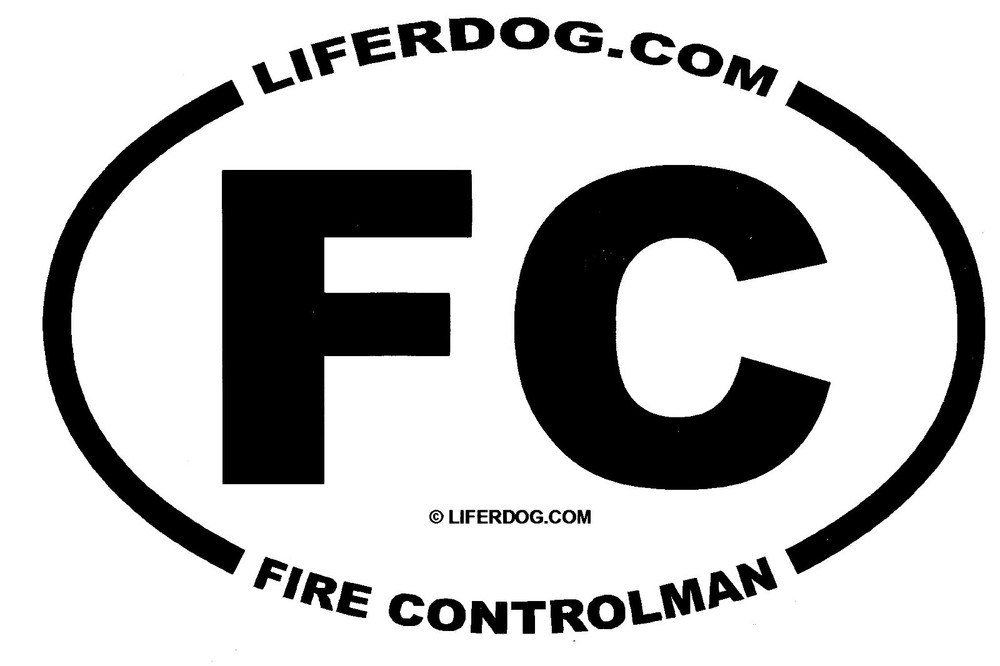 4x6 USN FC FIRE CONTROLMAN   STICKER